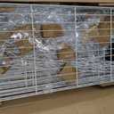 ULIFHOME U15 Over Washer and Dryer Storage Shelves, Laundry Above Washer Dryer Storage Rack Space Saver, 6-Tier Wire Shelf with 4 Hooks for Organization, 63.4"W x 17.3"D x 76.4"H, Holds 568lbs, White