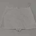 Skorts Skirts for Women Sexy Mid-Waisted Side Split Y2k Mini Skorts with Shorts (White) XS