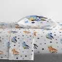 Jay Franco Bluey & Bingo Toddler Comforter Set - 4 Piece Bed Set Includes Sheet Set & Pillow Covers - Super Soft Clouds & Stars Kids Bedding