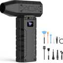 Electric Compressed Air Duster, 110,000RPM Cordless Portable Air Blower Mini Powerful Jet Dry Blower 100 Adjustable Speed Levels Rechargeable for Keyboard, PC, Car Cleaning