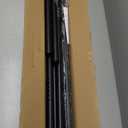 Tension Curtain Rod by EZFurni,2 Sets 42-123 Inches,Heavy Duty Tension Rods for Windows,No Drilling Adjustable Curtain Rod for Patio,Hold Up Blackout Curtains and Non Slip,Black