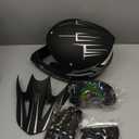 Youth Kids Dirt Bike Motocross Helmet (Goggles Gloves Face Mask) 4PCS Set, DOT Approved Boys Full Face Motorcycle Helmets, ATV BMX MX Mountain Bike Off Road Kid Helmet (Gray, M)