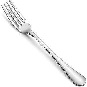 Hiware Dinner Forks Set, Food-Grade 18/8 Stainless Steel Forks Silverware, Mirror Polished, Dishwasher Safe - Set of 12, 8 Inches