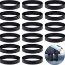 Outus 16 Pack Heavy Duty Couch Connector for Sectional Sofa Couch Straps Rubber Bands for Sliding Sofa, Easy Install Straps & No Tools Required, Furniture Connector to Prevent Damaged Floors (Black)