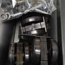 BONTEC Mobile TV Stand with Tilt Function, Rolling TV Stand for 23-60" LED, LCD, OLED TVs, Holds up to 88lbs, Max VESA 400x400mm, Adjustable Media Shelf (Black, 17.1x15.1x53.1 in)