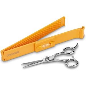 Original CreaClip MEDIUM and Scissors For FINE, THIN HAIR - As seen on Shark Tank - Hair Cutting Tool for Layers Bangs Split Ends Kids Hair Cut, Hair Cutting Guide