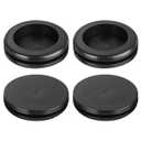uxcell 6Pcs Rubber Grommets 2" (50mm) Drill Hole, 1-3/4" (42mm) ID Double Sided Hole Plugs Ring Gasket for Firewall Cable Wire Protecting, Black
