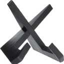 uxcell Wooden Plate Stands for Display, 6.5 Inch Decorative Picture Easel Frame Display Holder Stand for Platters Bowl Dish Pictures Book Tabletop Art Decor, Black