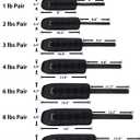 Ankle Weights, 1/2/3/4/6/8/10 LBS 1 Pair Wrist Leg Arm Weights for Women, Kids and Men, Comfortable and Soft, Perfect for Dancing, Running, Walking, Fitness, Workout, Physical Therapy (Black)