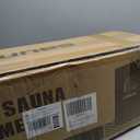 KASUE Upgraded Infrared Sauna Box for Relaxation,Detoxification,Portable Steam Sauna for Home with XL Steamer,Folding Chair,Multiple Layered Full Body Sauna Tent for Spa,Indoor,Outdoor,Gym-Black