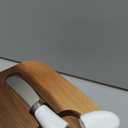 Ceramic Butter Dish with Lid and Knife for Countertop, Airtight Butter Keeper for Counter or Fridge, Butter Container with Thick Acacia Wood Lid, for Farmhouse Kitchen Decor and Accessories, White
