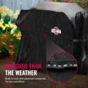 Grillman Grill Cover, BBQ Outdoor Grill Covers, Charcoal, Gas Grills, Waterproof, Rip-Proof, Weather-Resistant, Anti-UV, Barbecue Cover for Weber, Genesis, Charbroil, Nexgrill (Black, 64 Inch)