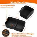 Air Fryer Silicone Liners for Ninja DZ071-3.5qt x2 + 7qt x1- Basket Replacement, Reusable, Dishwasher Safe, BPA Free- Black