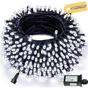 Connectable 240LED 88Ft 13Modes Christmas Lights Outdoor Indoor | Extendable Green Wire Christmas String Lights with Timer | Twinkle Fairy Light Plug in for Xmas Tree Garden Decor Party (Cool White)