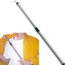 26 Inches Long Dressing Stick, Fully Adjustable Dressing Aid for Shirts, Shoes and Socks, Stainless Steel Material