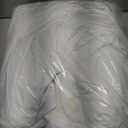 HolidayIdeas 2 Pack Spandex Table Skirt for 6 Ft Rectangle Tables, White Fitted Stretch Tablecloth 30 x 72 Inch, Wrinkle Resistant Ruffle Design for Wedding Banquets, Baby Showers, Parties