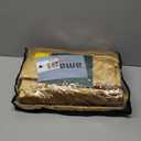 BULBUL Velvet Gold Curtains 90 inch Length- Living Room Blackout Thermal Window Drapes Darkening Decor Grommet Curtains for Bedroom Set of 2 Panels