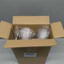 12 OZ Compostable Clear Plastic Disposable Iced Coffee Cups with Flat Lids, Biodegradable Cold Drinking Cups To Go Coffee for Party, Smoothie, Boba Tea, Slushy, Lemonade 50 Sets