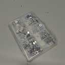 cSeao SAE Hex Nuts Assortment Kit, #2-56#4-40#6-32#8-32#10-32#10-24 1/4"-20 3/8"-16, 304 Stainless Steel Plain Finish A2-70 18-8