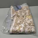 Floral Entryway Rug 3x5 Machine Washable Small Boho Area Rug Non Slip Vintage Low Pile for Living Room Bedroom, Kids Playroom, Beige/Multi