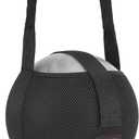 VISEMAN Bowling Mesh Bag, Single Bowling Ball Carrier with Reinforced PVC Handle, Black, 8.3" L x 8.3" W x 6" H