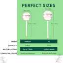 6.4 oz Medium Plant Self Watering Globes, Light Iridescent Glass Water Bulb for Indoor Plants Vacation Use, Automatic Plant Waterer, Watering Spikes Stakes, Perfect Gardening Gifts, 2 Pack