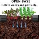 Foxlang 8x4x1ft(2 PCS) Galvanized Raised Garden Bed,Outdoor Planter Box Metal Patio Kit Planting Bed for Vegetables Flowers Herb,Black