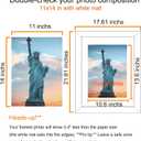 SESEAT 16x20 Picture Frame Brown, Display Pictures 11x14 with Mat or 16x20 without Mat, Photo Frames Wall Gallery, 1 Pack