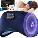 TOPOINT Sleep Headphones, Sleeping Headphones Bluetooth Sleep Mask with Bluetooth Headphones, Aid Sleep Light Blackout Sleeping Eye Mask Headphones for Sleeping Side Sleepers Men Women Girls