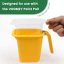 Voomey 20pack Paint Pail Liners, Plastic Disposable Bucket Liner Set for Paint Cups,Holds Up to A 16 oz. of Paint or Stain (Only Applicable to VOOMEY 4 inch Paint Cup)