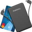Slim Portable Charger 5000mAh - Compact Mini Small Power Bank Built-in Cable Cute Mobile Cell Phone External Battery Pack 5V 2.1A USB-C Compatible with iPhones 6/7/8/X/XS/XR/11/12/13/14 Airpods