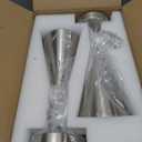 MWZ Brushed Nickel Wall Sconce Set of Two, Modern Sconces Wall Lighting Fixtures with Silver Metal Shade, Indoor Wall Mount Swing Arm Lamp for Bedroom,Bedside,Bar,Kitchen,Hallway