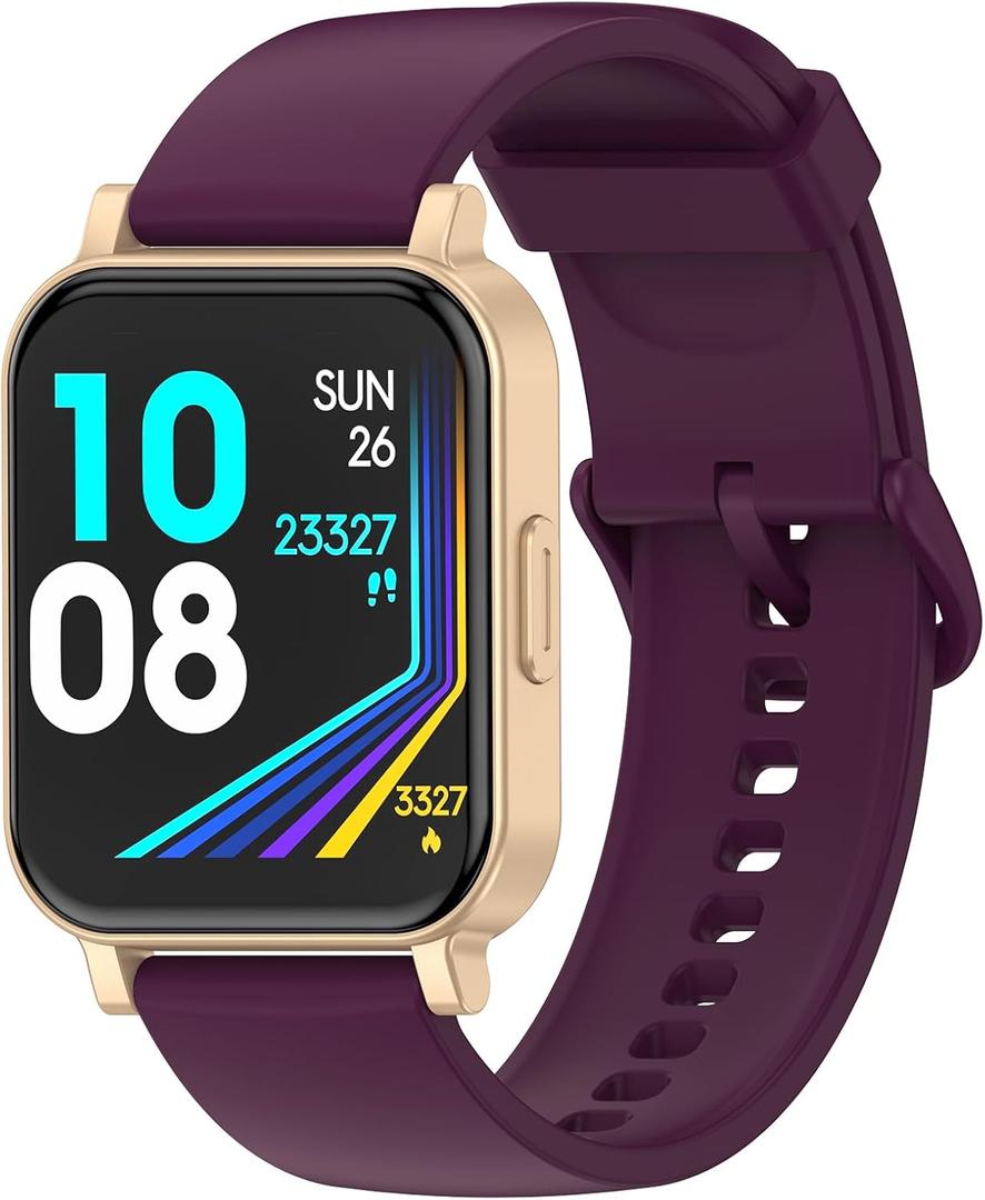 Fitness Tracker, Fitness Watch with Blood Oxygen, Heart Rate Monitor, Steps Calories Counter, Sleep Monitor, Pedometer IP68 Waterproof, Smart Watch for Android iPhones (Purple)
