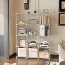 AWTATOS Cube Storage Organizer, Closet Organizers and Storage, 12 Cube Shelves Bookshelf, DIY Stackable Plastic Clothes Organizer Shelving for Bedroom, Home, Transparent Twill