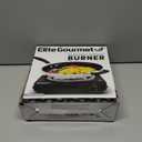 Elite Gourmet ESB100B Countertop Single Coiled Burner Electric Hot Plate, Temperature Control, Indicator Light, Easy to Clean, Black