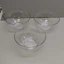 US Acrylic Vista Clear Plastic Salad and Serving 10-inch Bowls | set of 3 | Reusable, BPA-free, Made in the USA | 135 oz. capacity