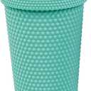Copco 22oz Studded Insulated Tumblers with Straw and Lid, Set of 2, Acrylic Reusable Cold Drink Tumblers, Spill-Resistant, BPA-Free, Travel-Friendly, Cupholder Compatible 
