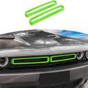 for Challenger Grille Insets Trim Cover Fit for Dodge Challenger 2015-2023 Green Exterior Accessories 2pcs