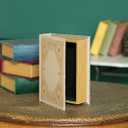 Decorative Vintage Book Shaped Trinket Storage Box, Off White