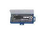 NXEKRNJVE Socket wrench tool kit 38 in 1 torque wrench socket kit 3/8 inch/metric ratchet drive car repair manual tool kit