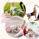 4 Pack Dog Diapers Female Washable Dog Diapers Reusable Puppy Diapers Highly Absorbent Comfortable Doggy Diapers for Dogs in Heat or Excitable Urination (L, Mermaid)