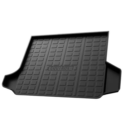 Yakitoko All Weather Cargo Liners for 2018-2024 Chevrolet Equinox and GMC Terrain Standard Cargo Mats Trunk Mat TPE Black