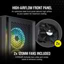 Corsair 4000D Airflow Tempered Glass Mid-Tower ATX Case with Teak Front Panel - High-Airflow - Cable Management System - Spacious Interior - Two Included 120 mm Fans - Black and Teak