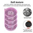 Zpana 4PCS Bling Car Cup Holder Coaster, Anti-Slip Silicone Vehicle Insert Mat with Crystal Rhinestone, 2.75 Inch Diamond Auto Drink Cup Coasters Accessories, Universal Fit (Pink)