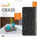 Boon Grass Plastic Drying Rack - Modern Countertop Baby Bottle Organizer - 9.75 x 9.88 x 3.0 inches - Gray