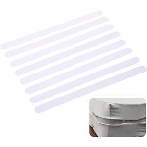 8Pcs Bed Sheet Holder Replacement Strips, Replacement Strips for Bed Sheet Holder, Bed Sheet Straps Compatible with Most Bed Lock Sheet Holders