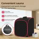 Portable Steam Sauna at Home, 9 Levels Heating, Sauna Tent for Home with Steamer and Folding Chair, Sauna for Relaxation, Detoxification, Spa