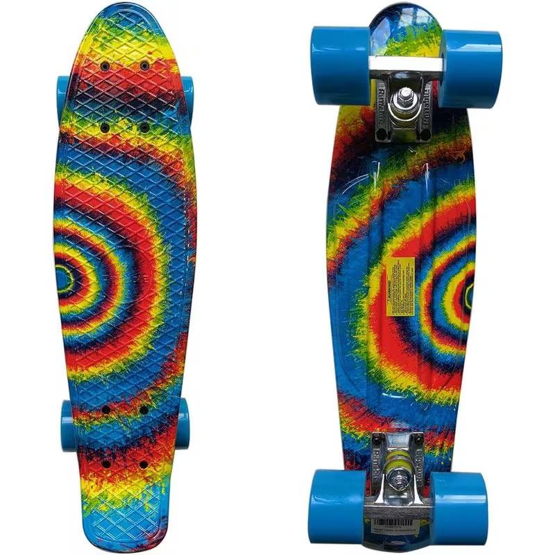 RIMABLE Complete 22 Inches Skateboard Rainbow