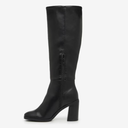 Square Toe Clean Knee High Boots, Black, Size:7M