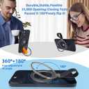 Valentine's Day Gift for Him Magnetic Phone Grip Holder for MagSafe Phone Ring Grip Stand,Universal Magnetic Phone Ring Holder Compatible with MagSafe Accessories for iPhone 17 Pro Max Black